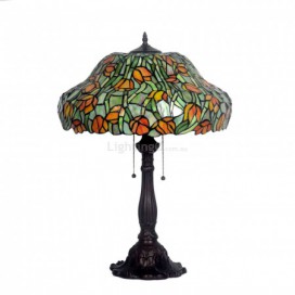 18 Inch Tulip Stained Glass Table Lamp