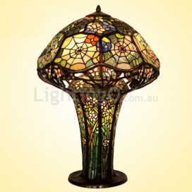 Retro Stained Glass Table Lamp