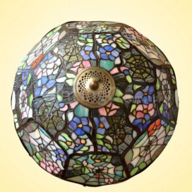 Retro Stained Glass Table Lamp