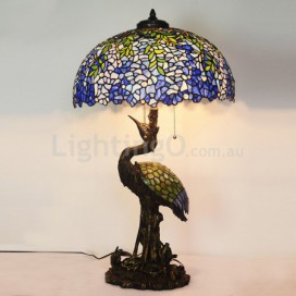 20 Inch Wisteria Stained Glass Table Lamp