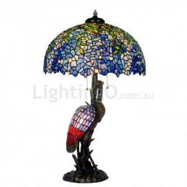 20 Inch Wisteria Stained Glass Table Lamp