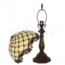 12 Inch Retro Palace Stained Glass Table Lamp