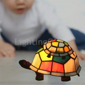 European Stained Glass Table Lamp